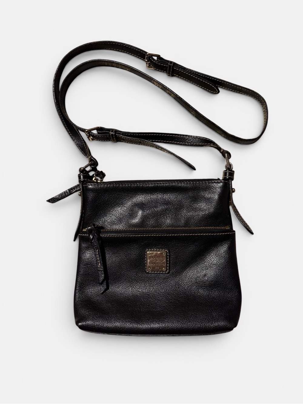 Dooney & Bourke Black Pebbled Leather Crossbody Bag